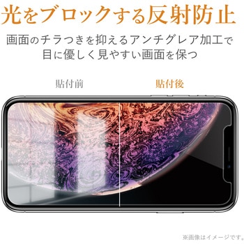 注文コード:54489743 iPhone SE 第3世代 / 第2世代 / iPhone 8 / 7 / 6s / 6 フィルム 反射防止 さらさら エアレス - エレコム