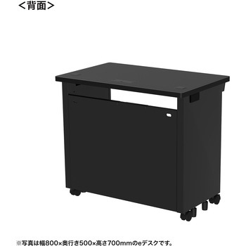 注文コード:55024648 デスク_eシリーズ/ブラック×ブラック サンワサプライ