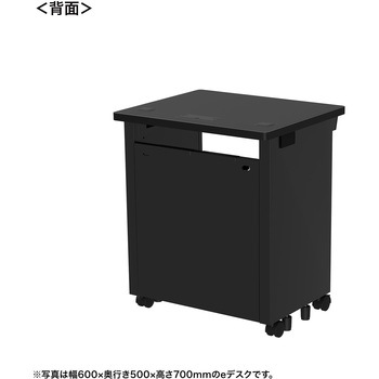 注文コード:55024919 デスク_eシリーズ/ブラック×ブラック サンワサプライ