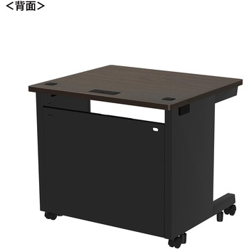 注文コード:55025339 デスク_eシリーズ/木目×ブラック サンワサプライ