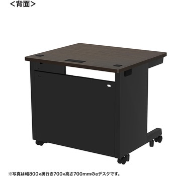 注文コード:55027089 デスク_eシリーズ/木目×ブラック サンワサプライ