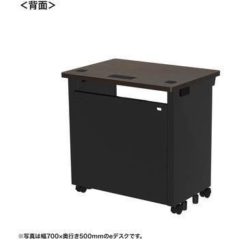 注文コード:55028087 デスク_eシリーズ/木目×ブラック サンワサプライ