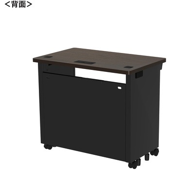 注文コード:55028105 デスク_eシリーズ/木目×ブラック サンワサプライ