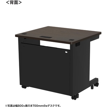 注文コード:55028114 デスク_eシリーズ/木目×ブラック サンワサプライ