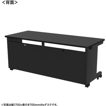 注文コード:55029767 デスク_eシリーズ/ブラック×ブラック サンワサプライ