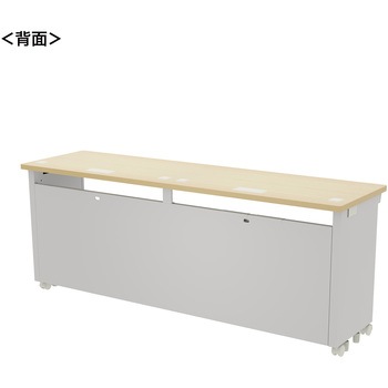 注文コード:55030004 デスク_eシリーズ/薄い木目×ホワイト サンワサプライ