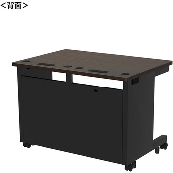 注文コード:55030318 デスク_eシリーズ/木目×ブラック サンワサプライ