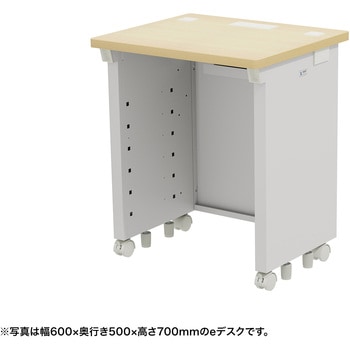 注文コード:55030808 デスク_eシリーズ/薄い木目×ホワイト サンワサプライ