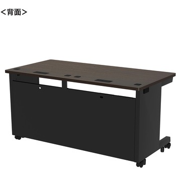 注文コード:55031167 デスク_eシリーズ/木目×ブラック サンワサプライ