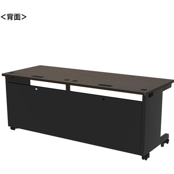 注文コード:55031438 デスク_eシリーズ/木目×ブラック サンワサプライ