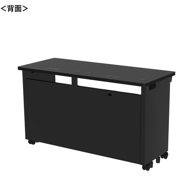 注文コード:55031718 デスク_eシリーズ/ブラック×ブラック サンワサプライ