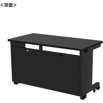 注文コード:55031727 デスク_eシリーズ/ブラック×ブラック サンワサプライ