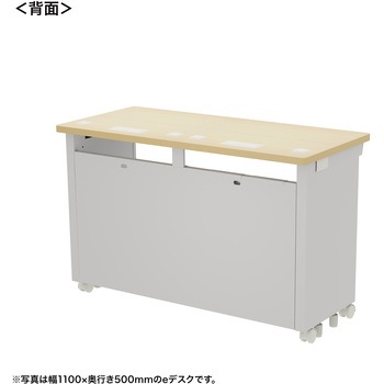 注文コード:55032077 デスク_eシリーズ/薄い木目×ホワイト サンワサプライ