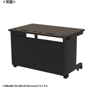注文コード:55032269 デスク_eシリーズ/木目×ブラック サンワサプライ