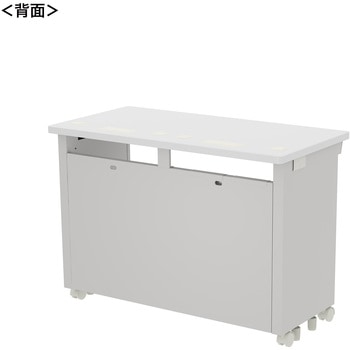 注文コード:55033084 デスク_eシリーズ/ホワイト×ホワイト サンワサプライ