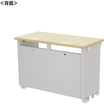 注文コード:55033285 デスク_eシリーズ/薄い木目×ホワイト サンワサプライ