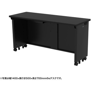 注文コード:55033337 デスク_eシリーズ/ブラック×ブラック サンワサプライ