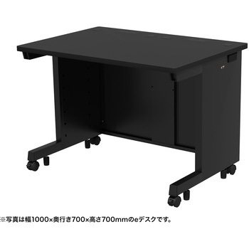 注文コード:55033897 デスク_eシリーズ/ブラック×ブラック サンワサプライ
