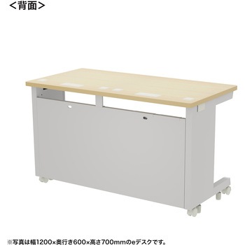 注文コード:55034116 デスク_eシリーズ/薄い木目×ホワイト サンワサプライ