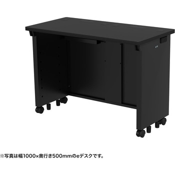 注文コード:55034545 デスク_eシリーズ/ブラック×ブラック サンワサプライ