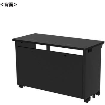 注文コード:55034570 デスク_eシリーズ/ブラック×ブラック サンワサプライ