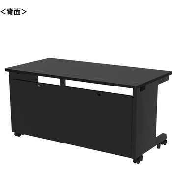 注文コード:55034579 デスク_eシリーズ/ブラック×ブラック サンワサプライ