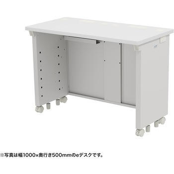 注文コード:55034640 デスク_eシリーズ/ホワイト×ホワイト サンワサプライ
