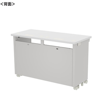 注文コード:55034658 デスク_eシリーズ/ホワイト×ホワイト サンワサプライ