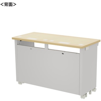注文コード:55034755 デスク_eシリーズ/薄い木目×ホワイト サンワサプライ