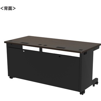 注文コード:55035376 デスク_eシリーズ/木目×ブラック サンワサプライ
