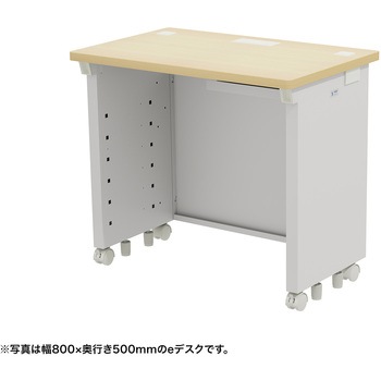 注文コード:55035708 デスク_eシリーズ/薄い木目×ホワイト サンワサプライ