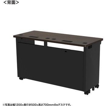 注文コード:55035945 デスク_eシリーズ/木目×ブラック サンワサプライ