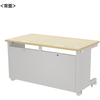 注文コード:55036460 デスク_eシリーズ/薄い木目×ホワイト サンワサプライ