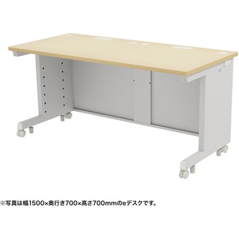 注文コード:55036767 デスク_eシリーズ/薄い木目×ホワイト サンワサプライ