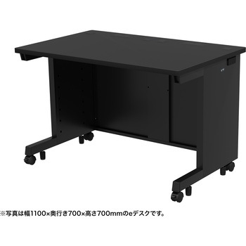 注文コード:55037038 デスク_eシリーズ/ブラック×ブラック サンワサプライ