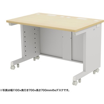 注文コード:55037318 デスク_eシリーズ/薄い木目×ホワイト サンワサプライ
