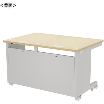注文コード:55037397 デスク_eシリーズ/薄い木目×ホワイト サンワサプライ