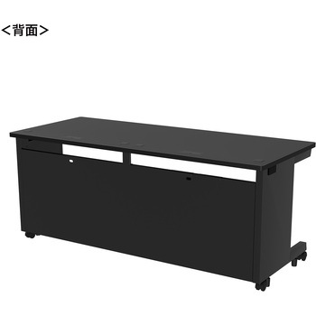 注文コード:55037634 デスク_eシリーズ/ブラック×ブラック サンワサプライ
