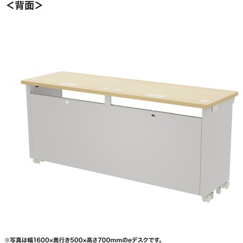 注文コード:55037817 デスク_eシリーズ/薄い木目×ホワイト サンワサプライ