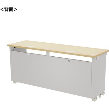 注文コード:55038395 デスク_eシリーズ/薄い木目×ホワイト サンワサプライ