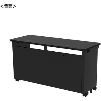 注文コード:55039174 デスク_eシリーズ/ブラック×ブラック サンワサプライ