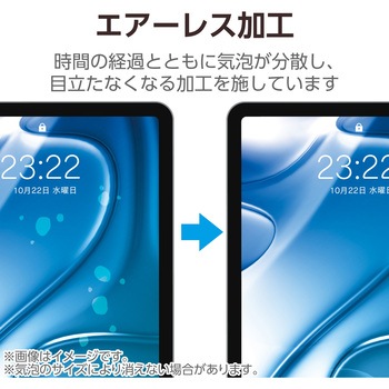 注文コード:55840569 iPad Air 11インチ (M4/M3/M2) フィルム アンチグレア 固定シール付 指すべりなめらか 指紋防止 気泡防止 - エレコム