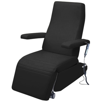 電動化学療法チェアー ビニルレザー黒 TB-1557 78X113CM 高田ベッド製作所