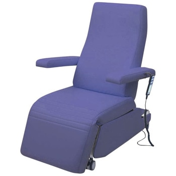 電動化学療法チェアー ビニルレザーライトブルー TB-1557 78X113CM 高田ベッド製作所