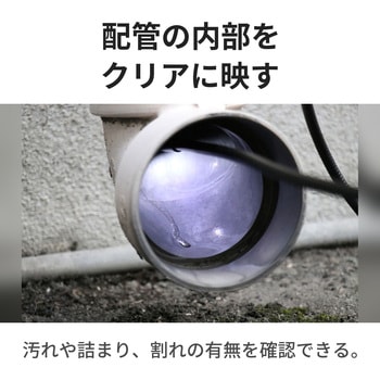 注文コード:57694937 工業用内視鏡 Φ3.7mm 有効長1m フレキシブルケーブル 3.5型モニタ・白色LED6灯 - 3R(スリーアール)