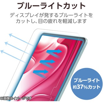 注文コード:59327960 13インチ iPad Air (M3/M2) フィルム 着脱式 上質紙 紙心地 アンチグレア ブルーライトカット エレコム