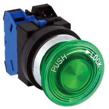 注文コード:59760653 Φ30シリーズ 照光押ボタンスイッチ (大形プッシュロックターン形 LED) - IDEC(和泉電気)