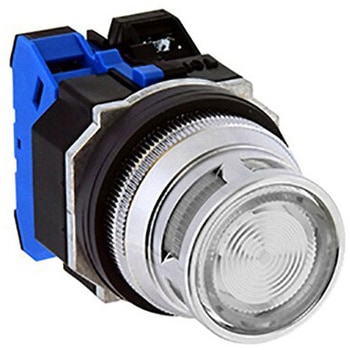 注文コード:59824371 Φ30・亜鉛ダイカスト製シリーズ パイロットライト (突形フルガード付 LED) - IDEC(和泉電気)