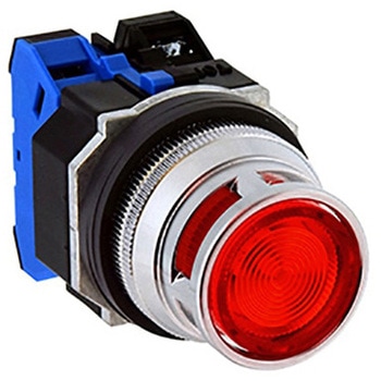 注文コード:59824387 Φ30・亜鉛ダイカスト製シリーズ パイロットライト (突形フルガード付 LED) - IDEC(和泉電気)