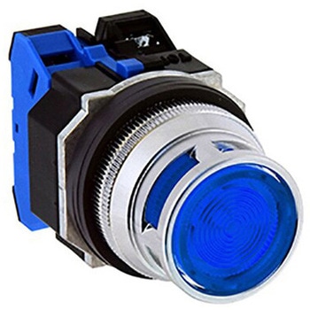 注文コード:59824396 Φ30・亜鉛ダイカスト製シリーズ パイロットライト (突形フルガード付 LED) - IDEC(和泉電気)